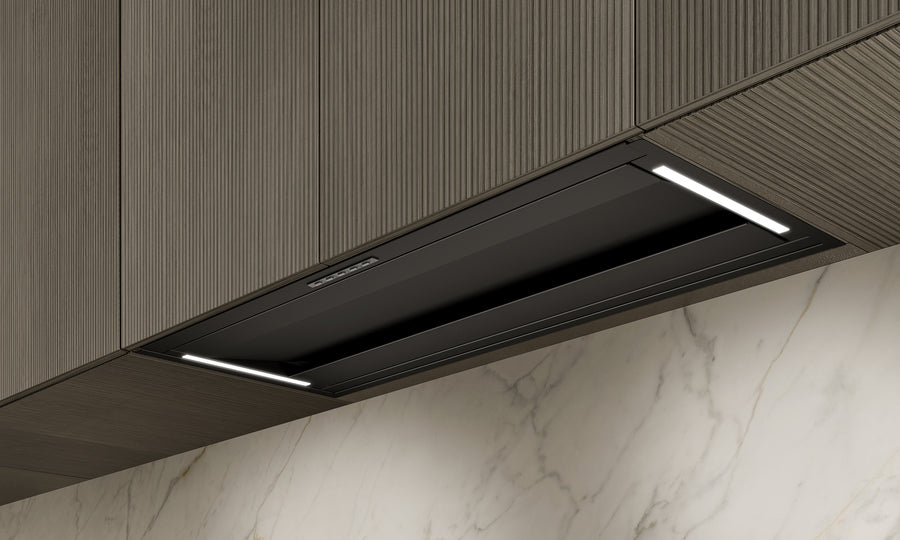 Airforce Inside In 90cm Built-In Cooker Hood with Touch Control- Black Stainless Steel Finish