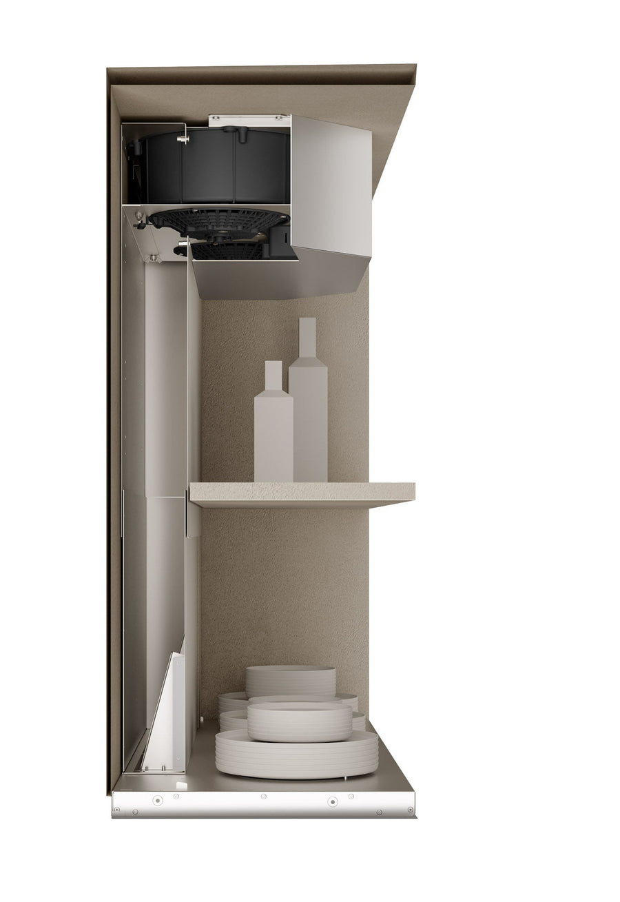 Airforce Inside In 90cm Built-In Cooker Hood with Touch Control- Black Stainless Steel Finish