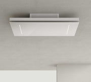 Airforce F207 EASYFIT 100cm Ceiling Mounted Filtering Cooker Hood with Remote Control in Complete White Steel & Glass Finish