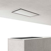 Airforce SILHOUETTE EASY UP Standard Motor 100cm Ceiling Mounted Cooker Hood with Remote Control in White Steel Finish