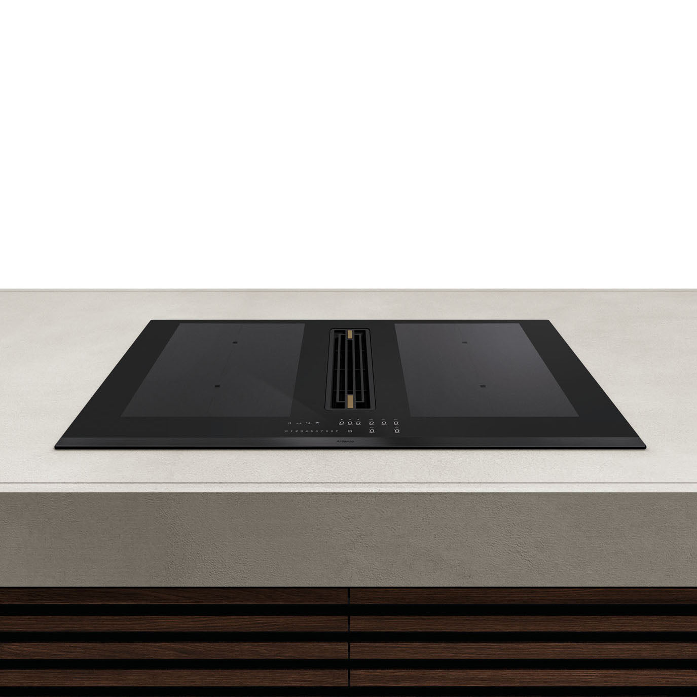 Airforce Innova Artis Plus 80cm Induction Hob with Central Downdraft & Motor On-board with Scratch resistant glass