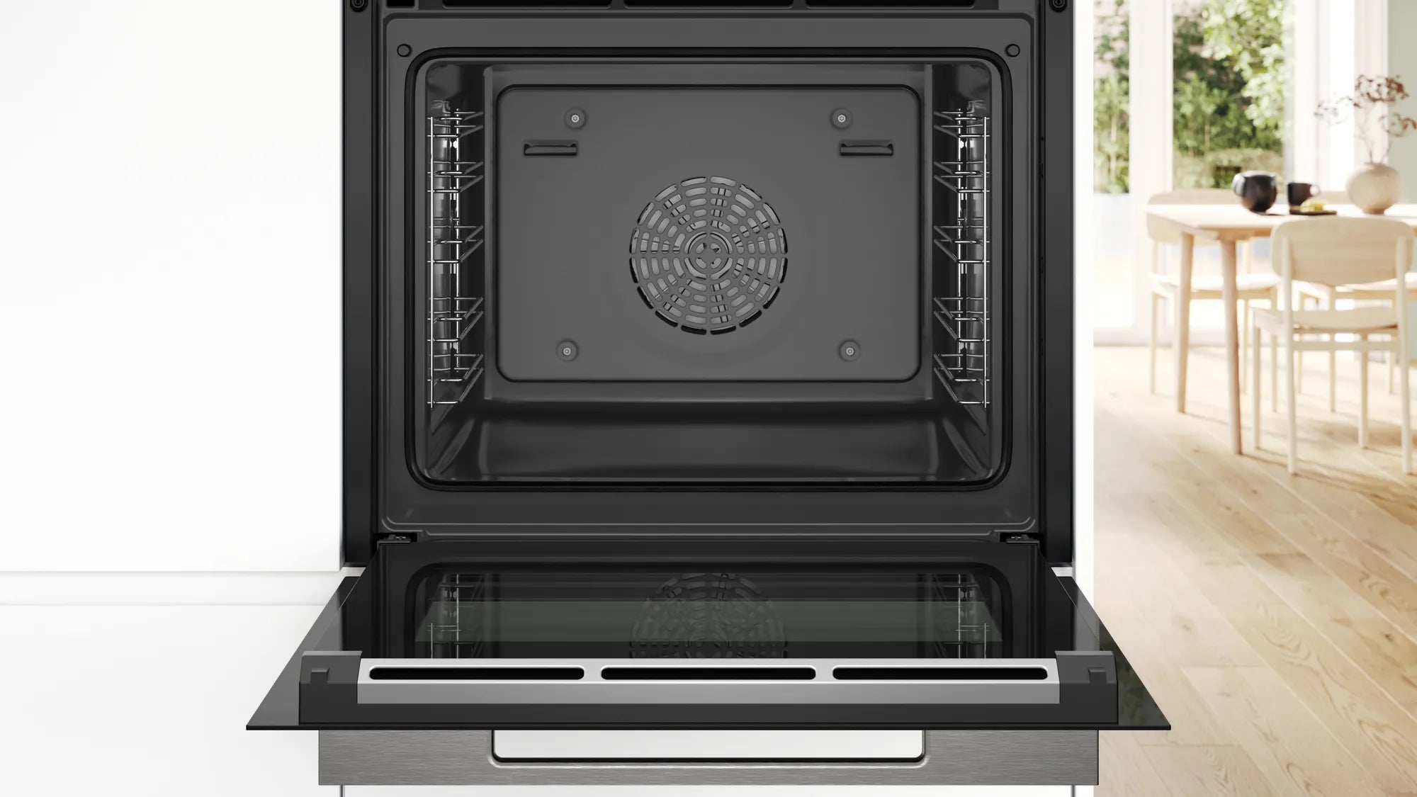 Bosch HBG7341B1B Series 8 Built-in oven with Digital Control Ring and TFT-touchdisplay. Assist function for meals, Air Fry, Home Connect for control via the App.