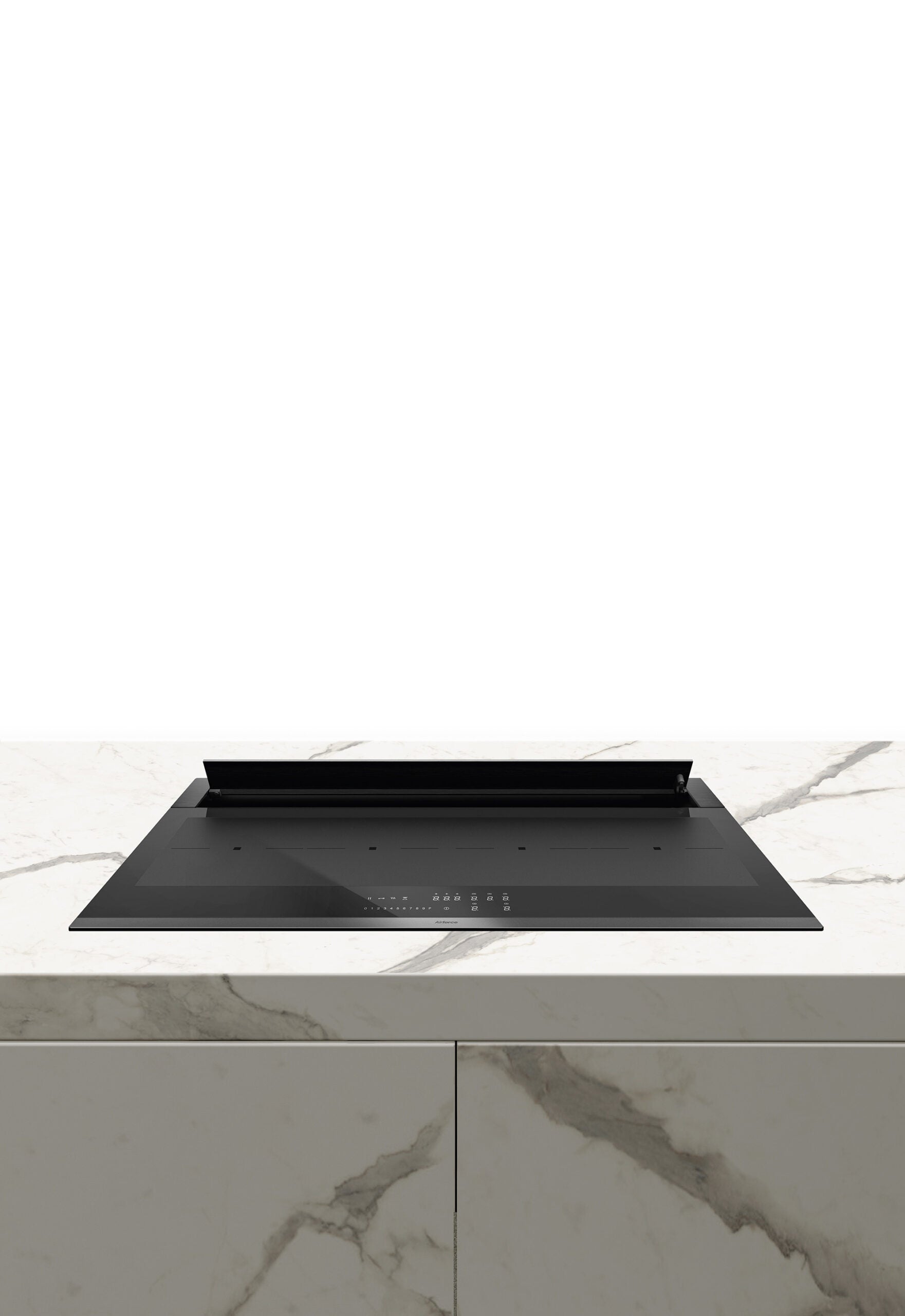 Airforce Slim Plus Aspirating 90cm Downdraft Induction Hob with Rear Downdraft with on-board Motor