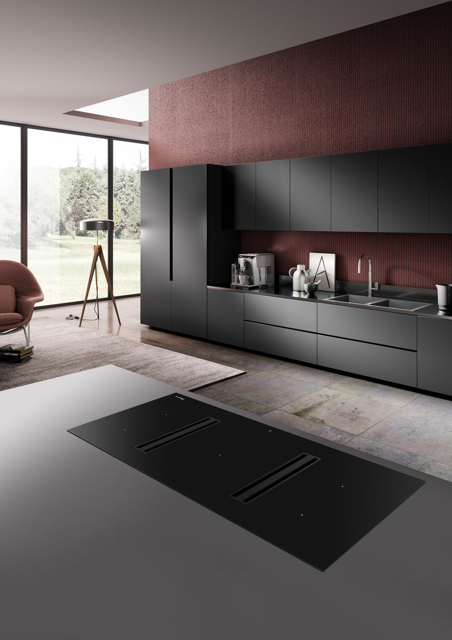 Esistyle 110cm 5 Zone Induction Hob with double downdraft extraction- E047000014