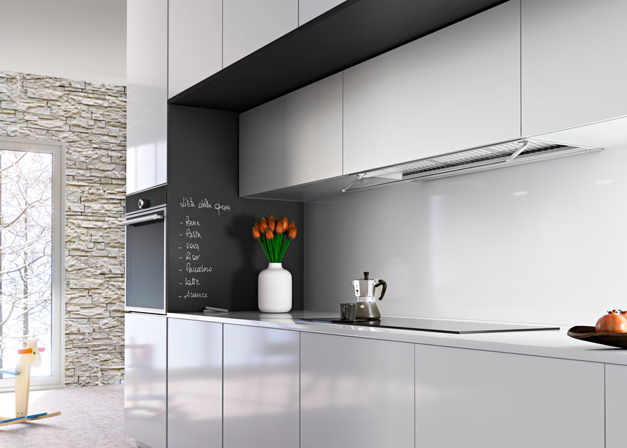 Airforce F300 No Drop 60cm Built-in Cooker hood with Touch Control- Black Finish with Adjustable Glass