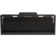 Airforce F300 120cm Built-In Cooker Hood with Smoked Glass Visor, Button Control in Black Satin Finish