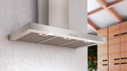 Airforce F53 S4 60cm Wall Mounted cooker hood with Soft Push Button Press- Stainless Steal Finish