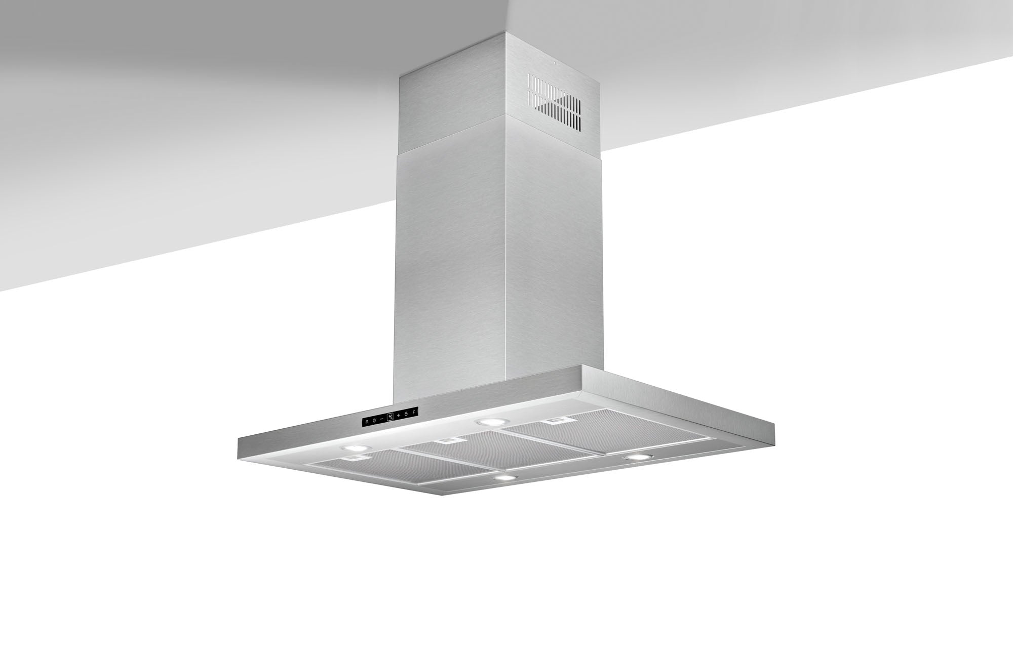 Airforce F97 90cm Island Cooker Hood with Touch Controls in Stainless Steel Finish