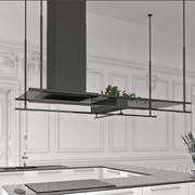 Airforce Frame 180cm Premium Island Cooker Hood - Antracite Finish