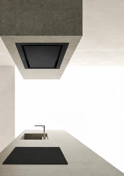 Airforce Compact-up 83cm Built-In Cooker hood with Remote control-Black Steel Finish