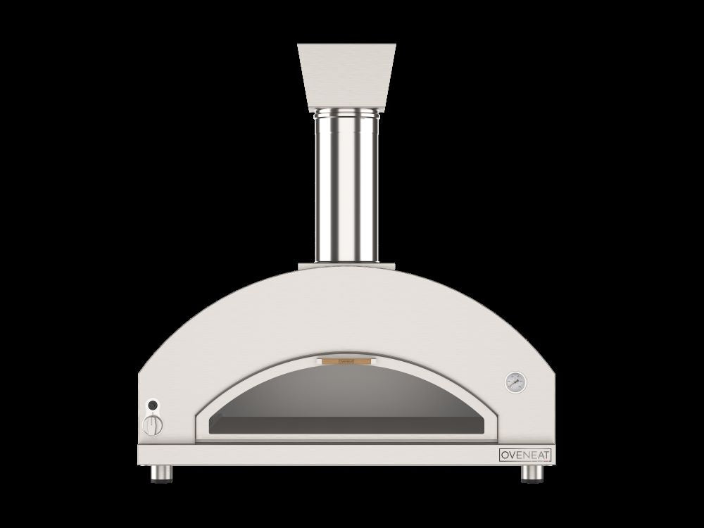 Oveneat GDD-5X Stainless Steel Gas Oven for upto Five Pizzas with Drop-down Glass Door includes Pizza Peel