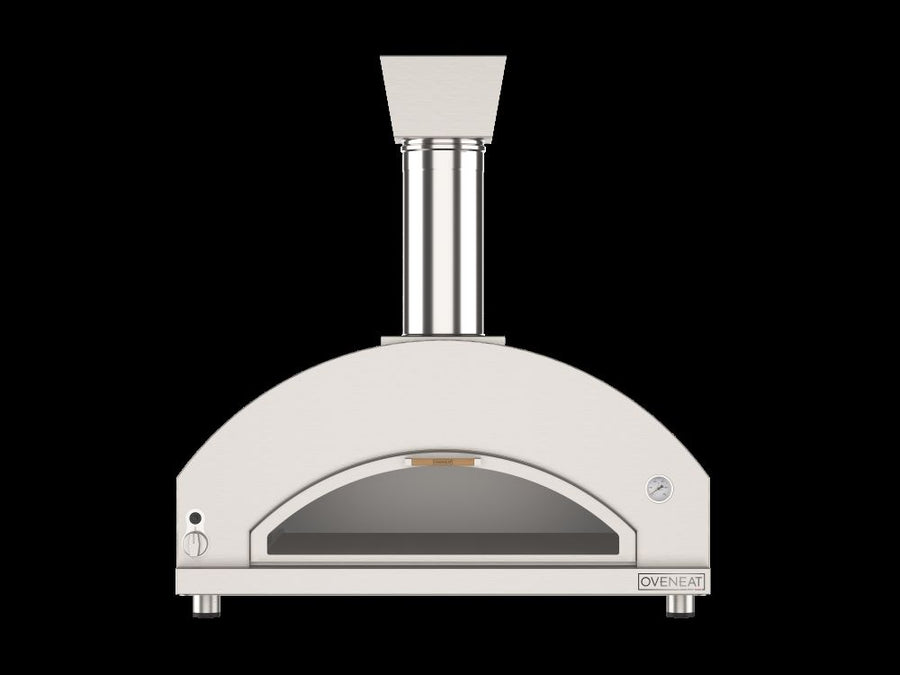 Oveneat GDD-5X Stainless Steel Gas Oven for upto Five Pizzas with Drop-down Glass Door includes Pizza Peel