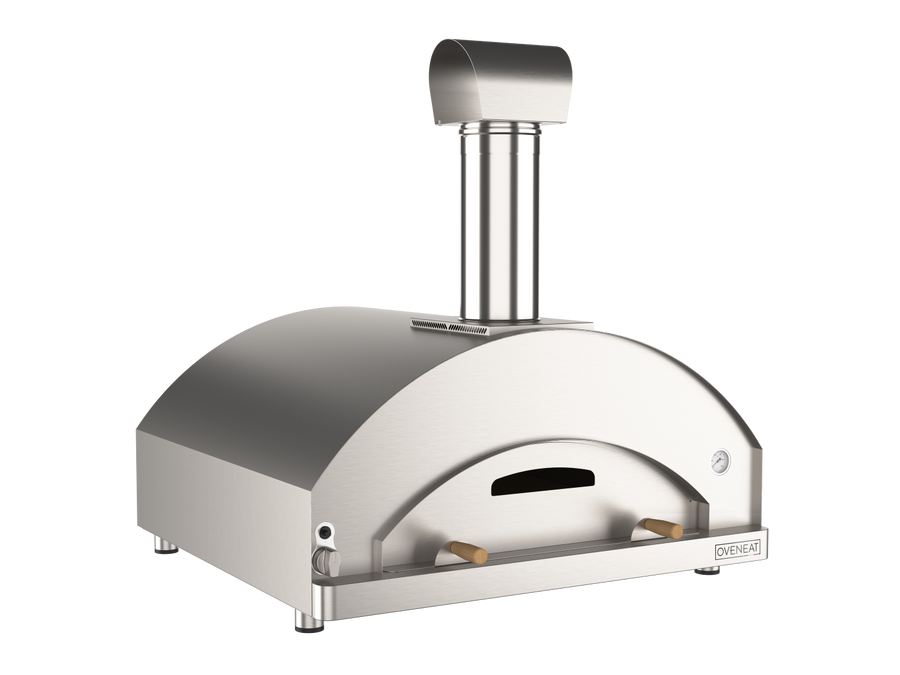 Oveneat GRX-5X Stainless Steel Gas Pizza Oven for upto Five Pizzas with Stainless Steel Door includes Pizza Peel