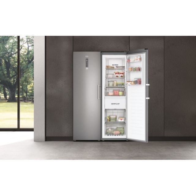 Clearance Haier H3F330SEH1 Tall Upright Freestanding Frost Free Freezer in Silver & Wifi