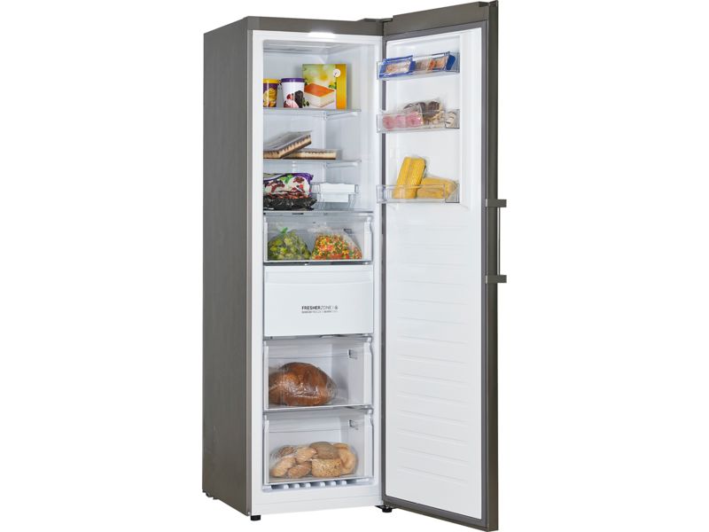 Clearance Haier H3F330SEH1 Tall Upright Freestanding Frost Free Freezer in Silver & Wifi