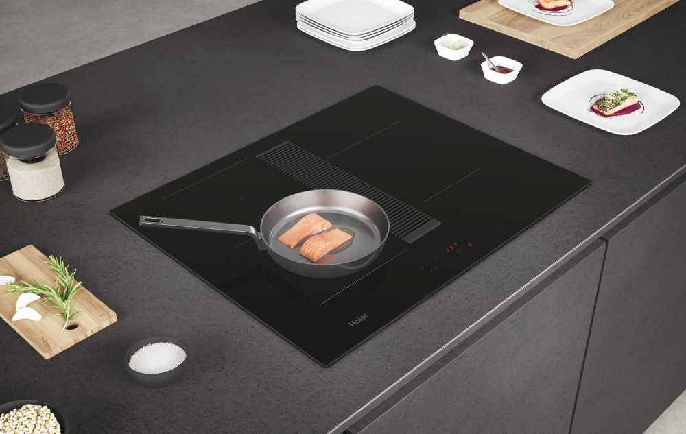 Haier HAIH6IESCF 60cm Series 6 I-Dual Induction Hob with 4 Cooking Zones