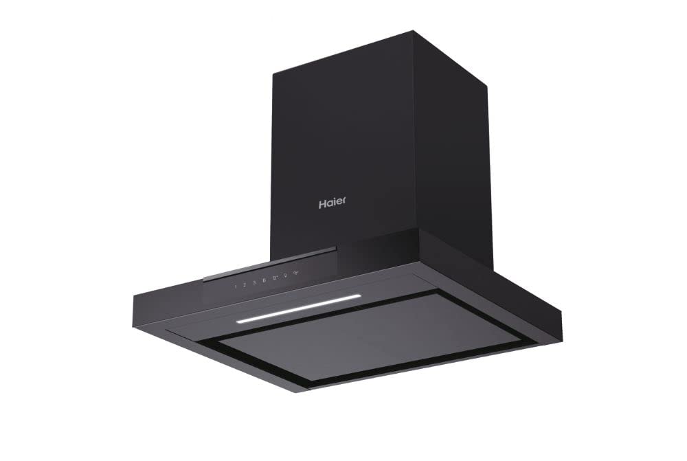 Clearance Haier HATS6DS46BWIFI 60cm Wall Mounted T shape Cooker hood in Black