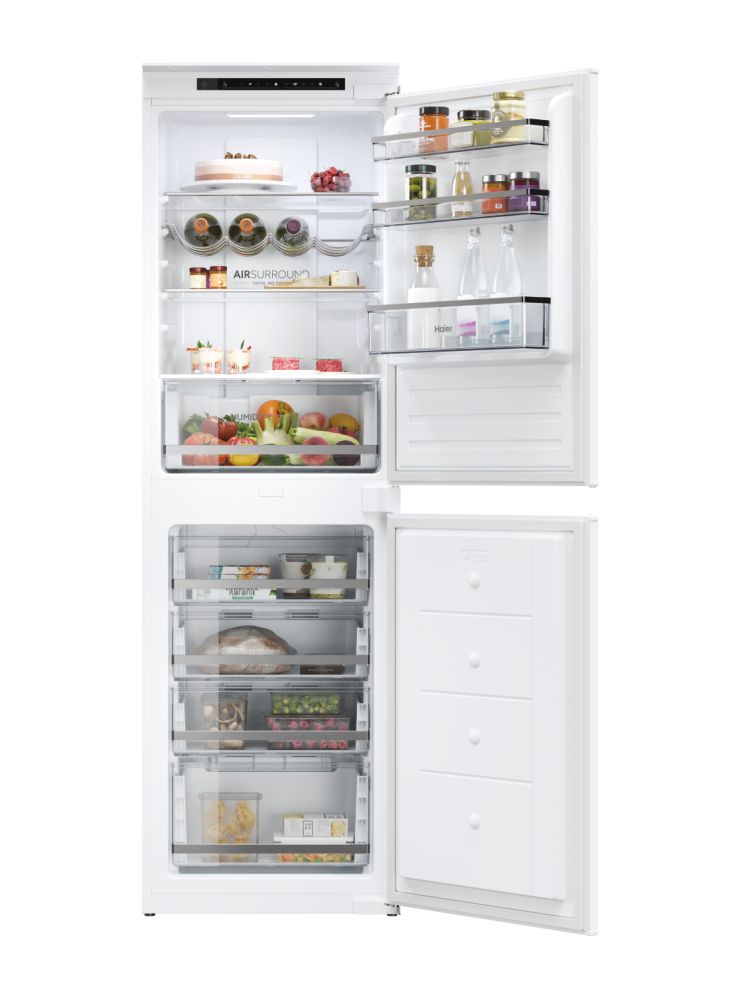 Haier HB50T618MK 177cm Built-In 50:50 Fridge Freezer, No Frost-White