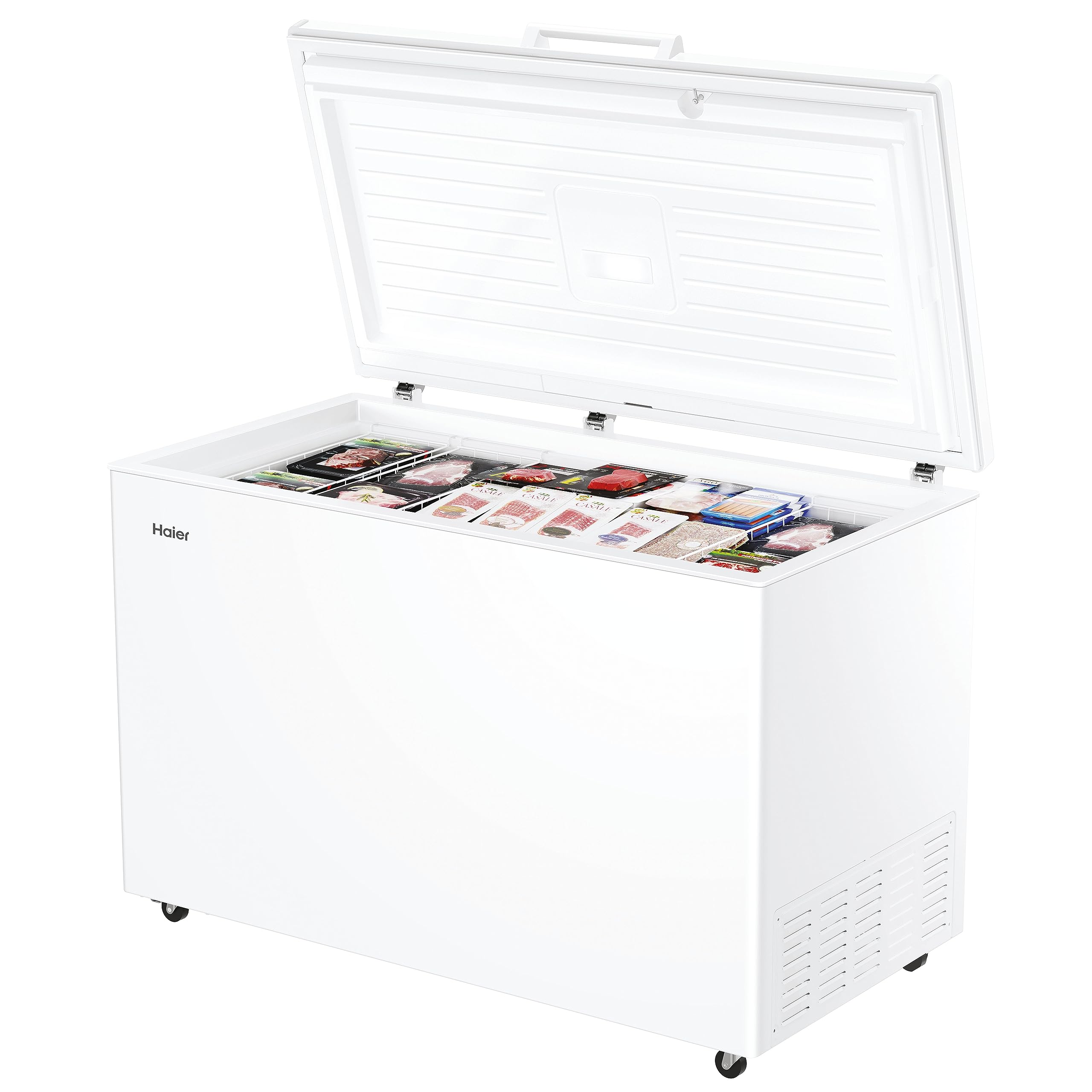 Clearance Haier HCE420EK 418 Litre Frost Free Smart Chest Freezer in white