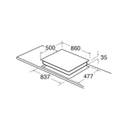 CDA HG9351SS Five burner gas hob