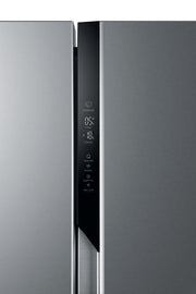 Haier HSR3918ENPG(UK) American Fridge Freezer 177cm No Frost Gentle Silver Finish