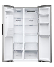 Haier HSR5918DIMP(UK) 177cm American Frigde Freezer No Frost Platinum Inox Finish