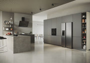 Haier HSR5918DIMP(UK) 177cm American Frigde Freezer No Frost Platinum Inox Finish
