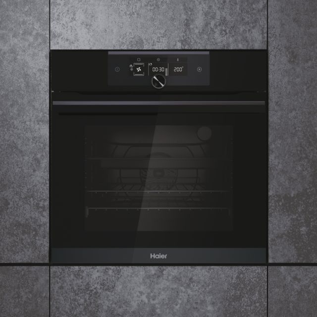 Clearance Haier HWO60SM6F8BH 60cm Built In oven with Pyrolytic self clean and touch control