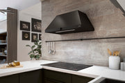 Airforce ICONIC 80cm Wall Mounted Cooker Hood with Rotary dial control- Black Finish