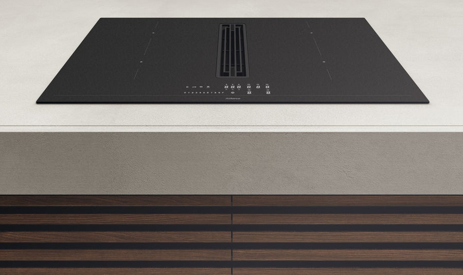 Airforce Innova Artis Plus Petra 60cm Central Venting Induction Hob with On-Board Motor,Matte Black Glass-Externally Ducted-5 Year Warranty