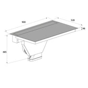 Airforce Visio Plus 90cm Rear Venting Induction Hob, Vertical rear Motor-Recirculating Model-5 Year Warranty