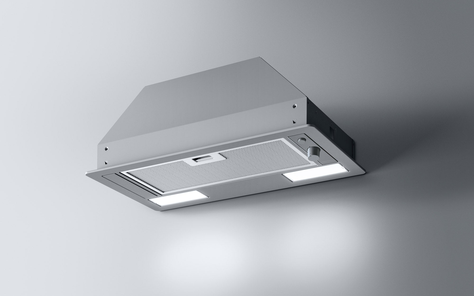 Airforce INVISIA 52cm Built In Cooker Hood with Roatating Dial Control in Stainless Steel Finish