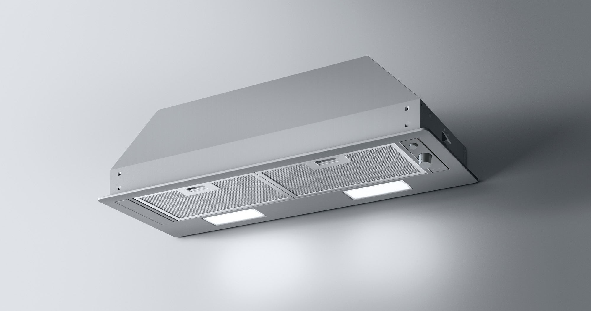 Airforce INVISIA 72cm Built-In Cooker Hood with Rotating Dial Control in Stainless Steel Finish