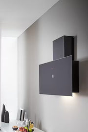 Bertazzoni KV90PRO1NA 90 cm vertical flat hood Modern Series-Black Glass