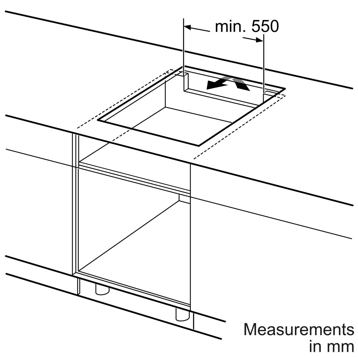 NEFF T56FHS1L0 N70 Induction hob 60 cm surface mount without frame