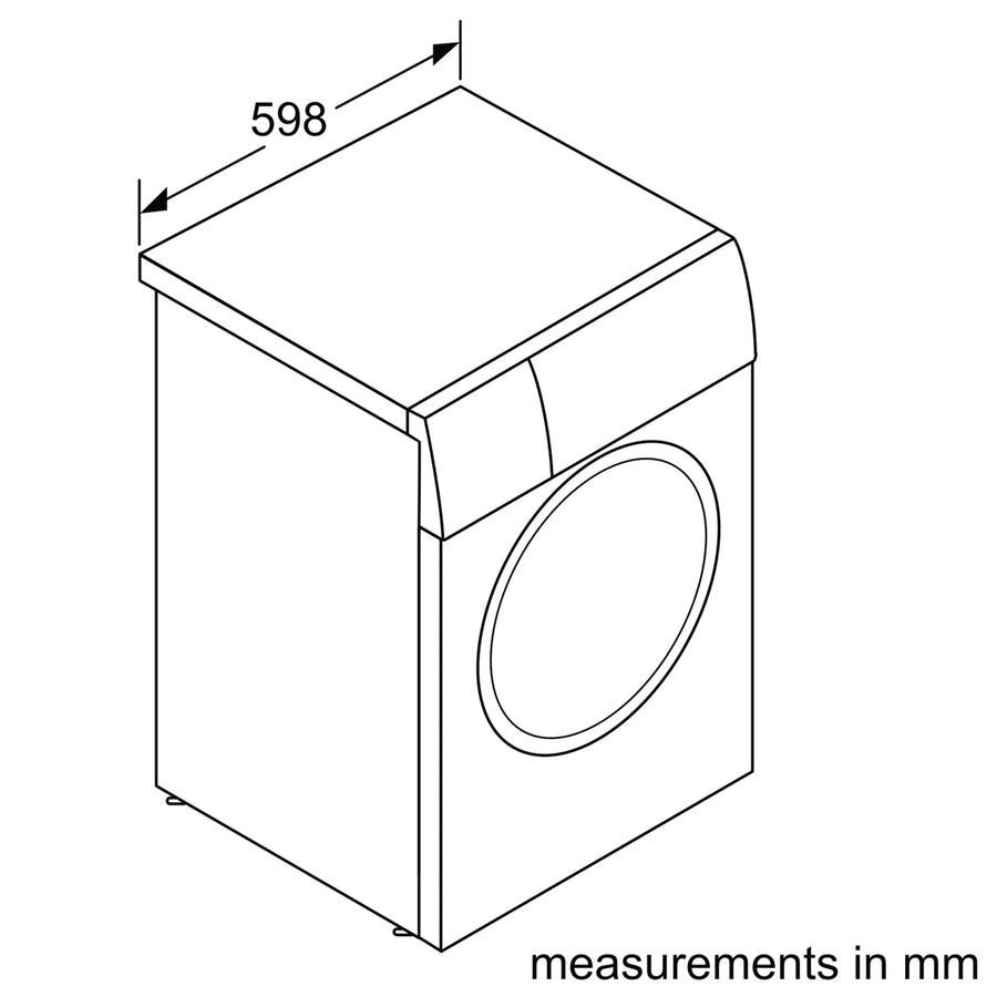 Siemens WG56G2Z4GB iQ500 Washing machine, front loader 10 kg max. 1600 rpm