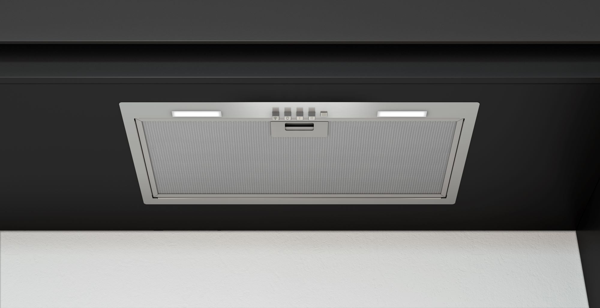 Airforce Modulo POP 52cm Built-In Cooker Hood 3 Speed Push Buttons- Stainless Steel Finish