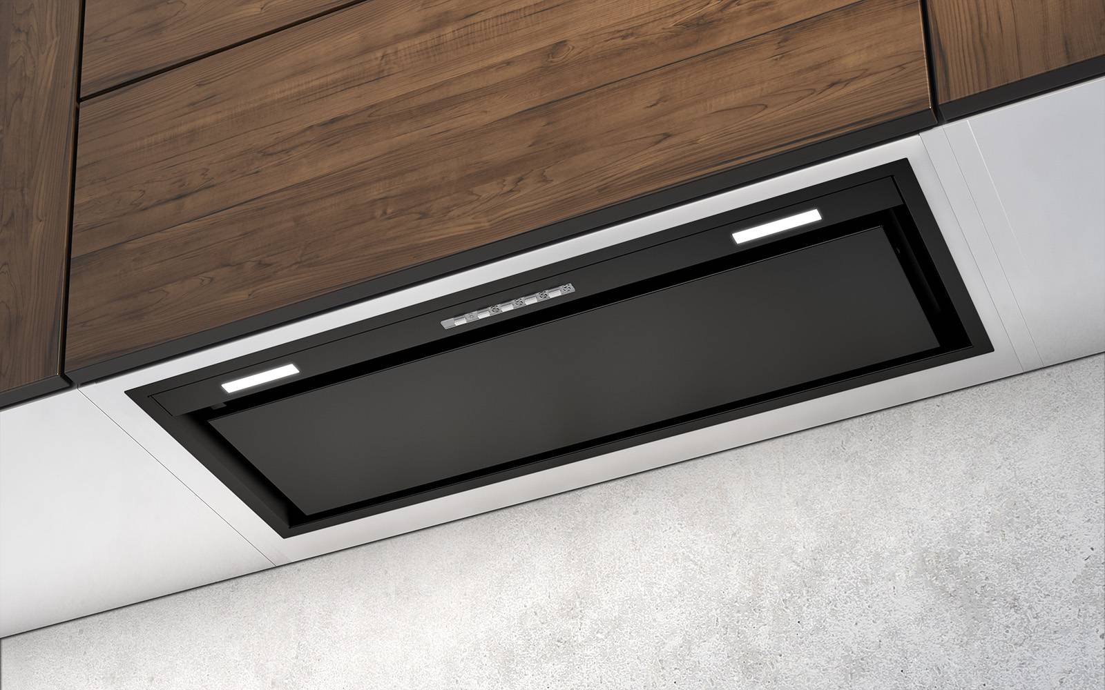 Airforce Modulo Plus 72cm Built in touch control Cooker hood with integra system- Black finish