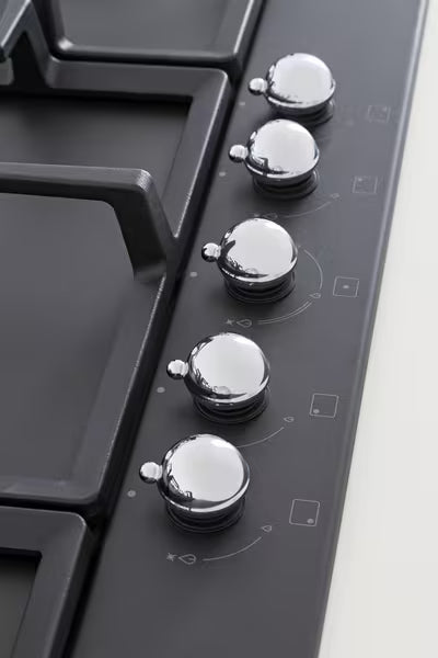 Bertazzoni P755CHERNE 75 cm Gas hob with central wok Heritage Series-Black