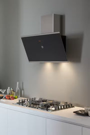 Bertazzoni KV90MOD1NA 90 cm vertical inclined hood Modern Series-Black Glass