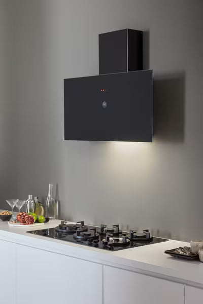 Bertazzoni KV90PRO1NA 90 cm vertical flat hood Modern Series-Black Glass