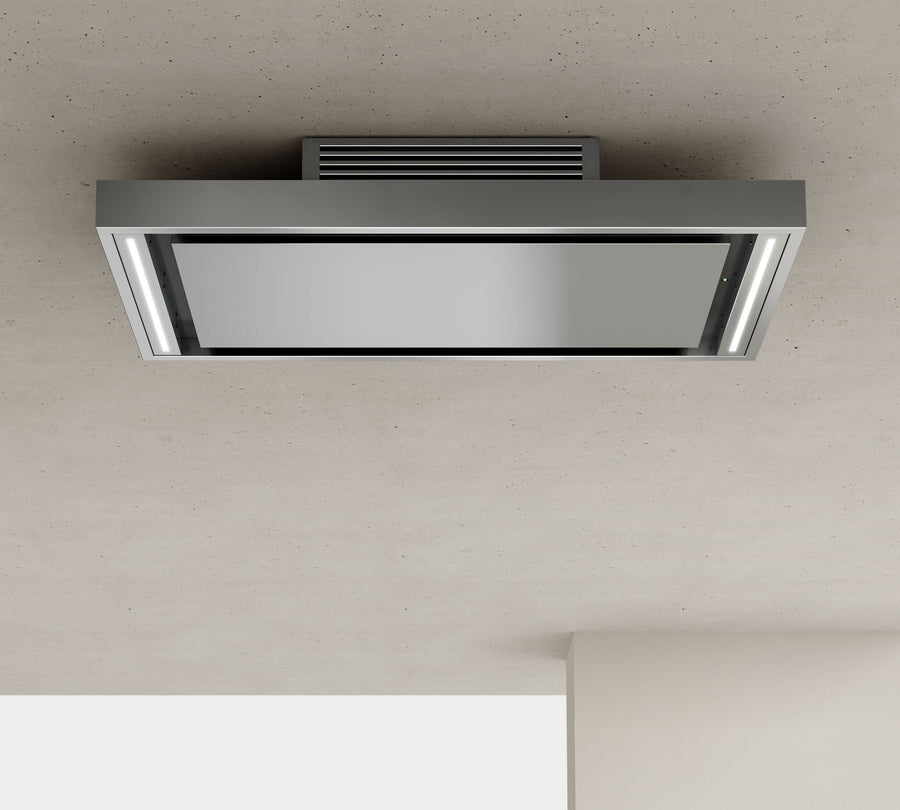 Airforce SILHOUETTE EASYFIT Ceiling Cooker Hood Stainless Steel Finish Remote Controlled