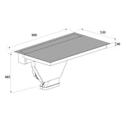 Airforce Visio Pro 90cm Rear Venting Induction hob with vertical rear motor-Recirculating Model-5 Year Warranty