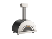 Oveneat WDD-1VG Charcoal Grey Wood Fired Single Pizza Oven with Drop-Down Glass Door Includes Brazier & Pizza Peel