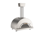 Oveneat WDD-1X Stainless Steel Wood Fired Single Pizza Oven with Drop-down Glass Door includes brazier & pizza peel