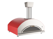 Oveneat WDD-5VR Red Wood Fired Pizza Oven for upto Five Pizzas with Drop-down Glass Door includes Brazier & Pizza Peel