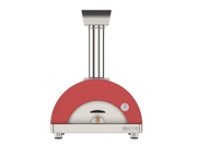 Oveneat WRX-1VR Red Wood Fired Single Pizza oven with stainless steel door includes brazier and pizza peel