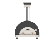 Oveneat WRX-2VG Charcoal Grey Wood Fired Double Pizza Oven with Stainless Steel Door. Includes brazier & pizza peel.