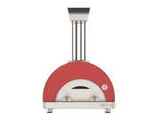 Oveneat WRX-2VR Red Wood Fired Double Pizza oven with stainless steel door.Includes brazier and pizza peel.
