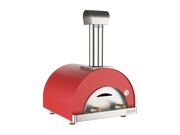 Oveneat WRX-2VR Red Wood Fired Double Pizza oven with stainless steel door.Includes brazier and pizza peel.